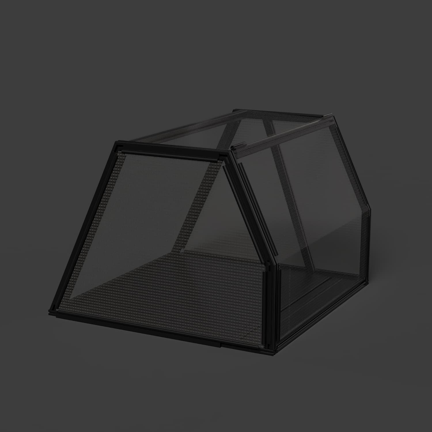 CAD-Modell einer fahrzeugspezifischen Dog & Drive Hundebox