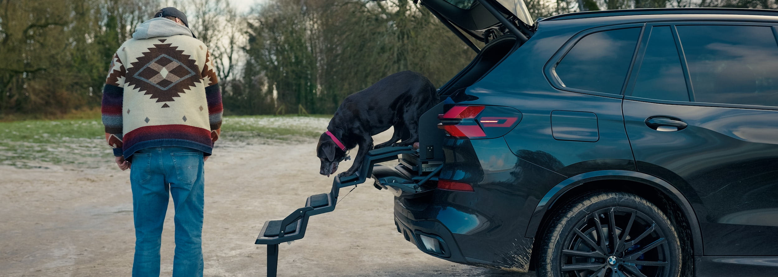 Dog & Drive full system installed in a vehicle boot