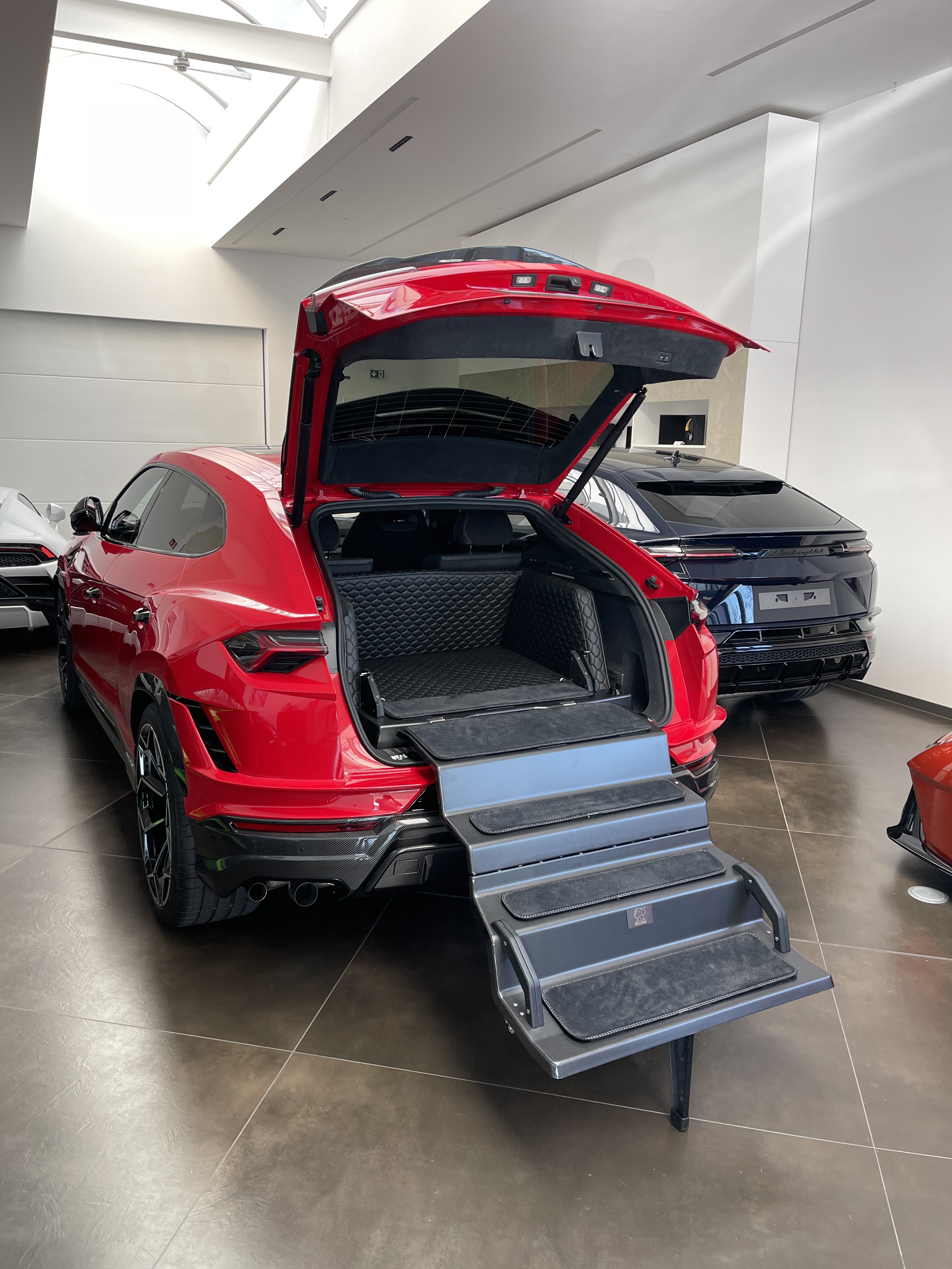 Dog & Drive Kundensystem in einem Lamborghini Urus